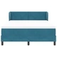 Box Spring легло с матрак тъмно синьо 160x200 см кадифе