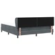 Легло тип Box Spring с матрак тъмносиво 180x200 см кадифе
