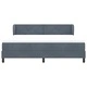 Легло тип Box Spring с матрак тъмносиво 180x200 см кадифе