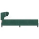 Box Spring легло с матрак тъмнозелено 180x200 см кадифе