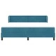 Легло Box Spring с матрак тъмно синьо 180x200 см кадифе