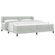 Легло тип Box Spring с матрак, тъмно сиво 80x200 см, кадифе