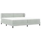 Легло тип Box Spring с матрак, тъмно сиво 80x200 см, кадифе