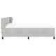 Легло тип Box Spring с матрак, тъмно сиво 80x200 см, кадифе