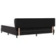 Легло тип Box Spring с матрак черно 200x200 см кадифе