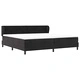 Легло тип Box Spring с матрак черно 200x200 см кадифе