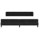 Легло тип Box Spring с матрак черно 200x200 см кадифе