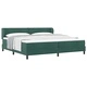 Box Spring легло с матрак тъмнозелено 200x200 см кадифе