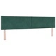 Box Spring легло с матрак тъмнозелено 200x200 см кадифе