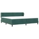 Box Spring легло с матрак тъмнозелено 200x200 см кадифе
