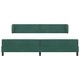Box Spring легло с матрак тъмнозелено 200x200 см кадифе
