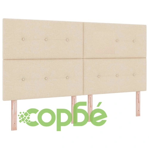 Кутия със спална основа и матрак от текстил, тъмно сив/крем, 90x190 см ➤ топ цена ➤ sorbe.bg