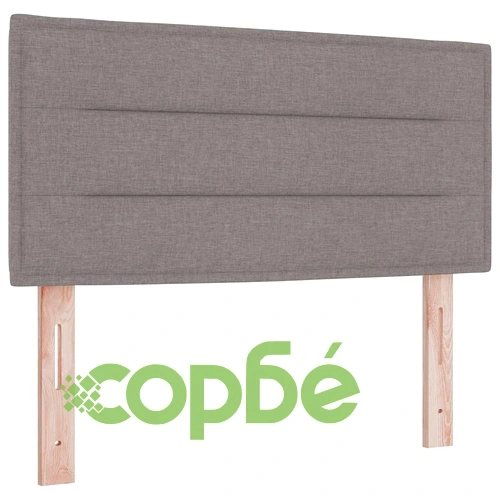 Континентално легло с матрак от тъкан таупе 90x190 см ➤ топ цена ➤ sorbe.bg