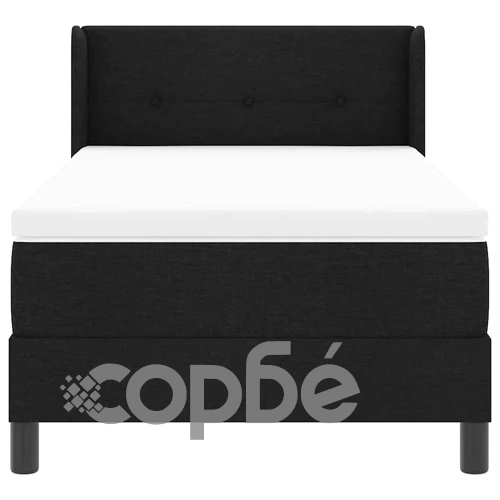 Континентално легло с матрак от тъкан черно 80x200 см ➤ топ цена ➤ sorbe.bg