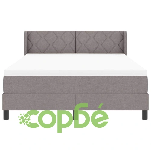 Континентално легло с матрак от пяна Таупе 140x190 см ➤ топ цена ➤ sorbe.bg