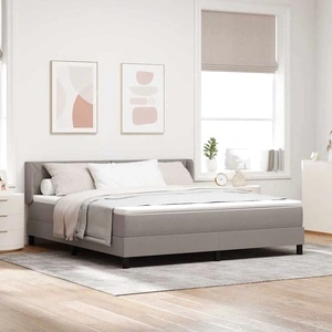 Континентално легло с матрак от тъкан Таупе 180x200 см