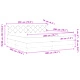 Кутия пружинно легло с матрак 200x200 см, тъмно сив текстил с диамантена табла