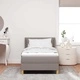 Легло с пружини и матрак таупе 90x200 см от текстил