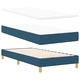 Легло с пружини и матрак със синьо табло 100x200 см текстил