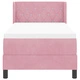 Box Spring легло с матрак от розов велур 80x200 см