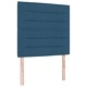 Легло с табло и пружинираща основа, синьо, текстил, 200 x 80 см
