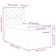 Легло с пружини и матрак със синя текстилна тапицерия 100x200 см