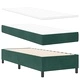 Легло с пружинирана основа и матрак 80 x 200 cm Тъмнозелено Кадифе