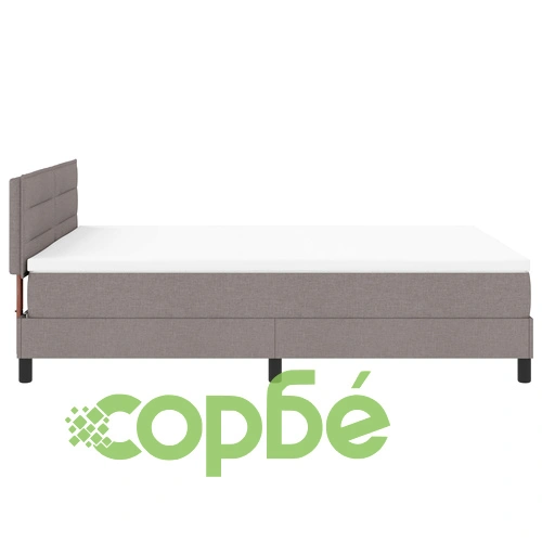 Легло с матрак от полиестер, светлосиво, 140 x 200 см, с LED осветление ➤ топ цена ➤ sorbe.bg