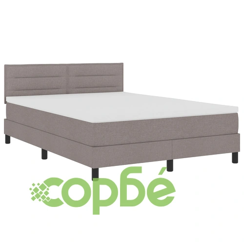 Легло с матрак от полиестер, светлосиво, 140 x 200 см, с LED осветление ➤ топ цена ➤ sorbe.bg