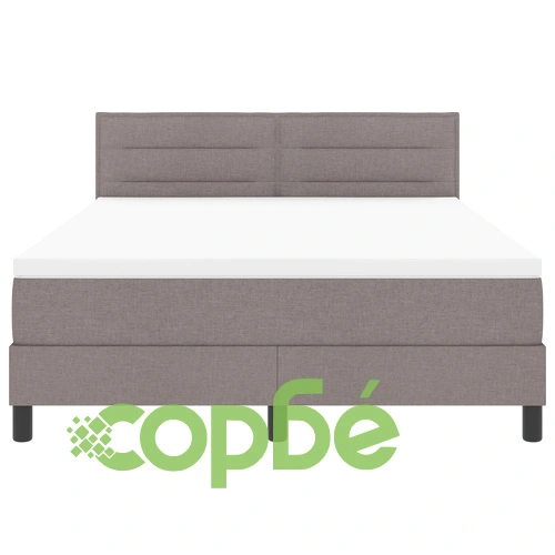 Легло с матрак от полиестер, светлосиво, 140 x 200 см, с LED осветление ➤ топ цена ➤ sorbe.bg