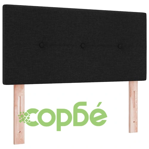 Легло с пружинирана основа и матрак с LED осветление черно 90x190 см текстил ➤ топ цена ➤ sorbe.bg