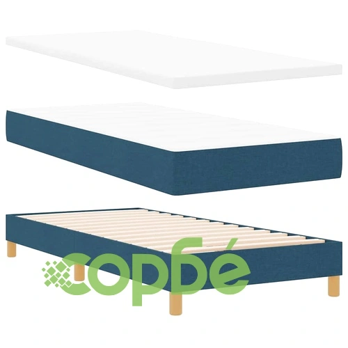 Легло с пружинирана основа и матрак с LED осветление синьо 100x200 см текстил ➤ топ цена ➤ sorbe.bg