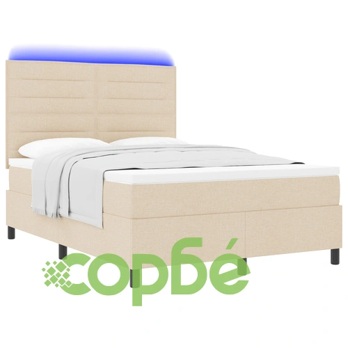 Легло с LED осветление и матрак - Кремаво Текстил 140 x 200 см ➤ топ цена ➤ sorbe.bg