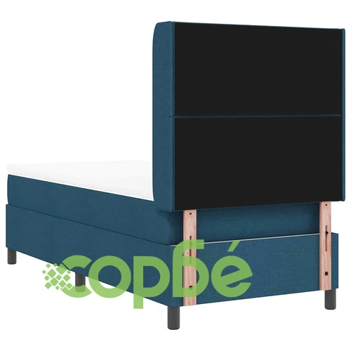 Легло с пружинирана основа и матрак с LED осветление синьо 100x200 см текстил ➤ топ цена ➤ sorbe.bg