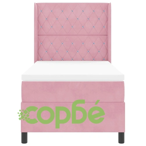 Легло с LED осветление и матрак от кадифе 90x190 см - розово ➤ топ цена ➤ sorbe.bg