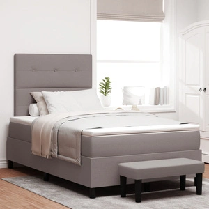 Легло с пружини, матрак и пейка в цвят taupe 120x200 см