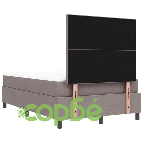 Легло с пружини, матрак и пейка в цвят taupe 120x200 см ➤ топ цена ➤ sorbe.bg