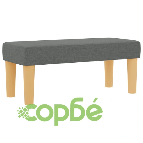 Рамка за легло с матрак 90 x 200 см - Комплект от 2 части, Тъмносив Плат ➤ топ цена ➤ sorbe.bg