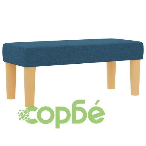 Синьо легло с матрак и пейка 90x200 см от качествена тъкан ➤ топ цена ➤ sorbe.bg