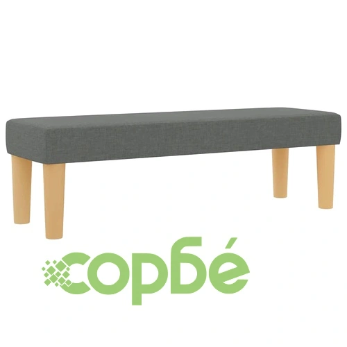 Легло с пружинирана основа и матрак тъмносиво 140x190 см текстил ➤ топ цена ➤ sorbe.bg