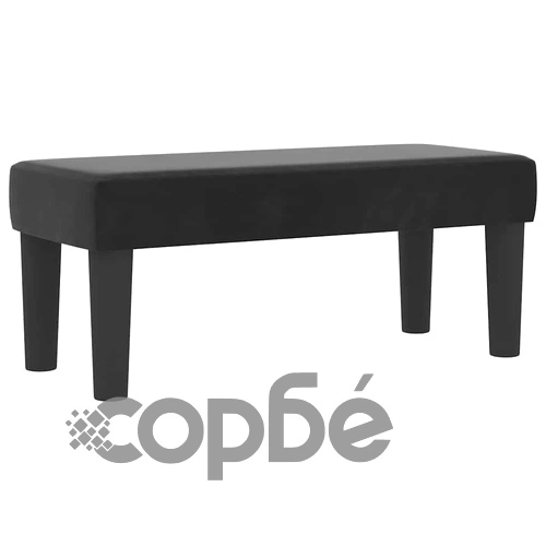 Легло с пружинирана основа и матрак черно 90x190 см кадифе ➤ топ цена ➤ sorbe.bg