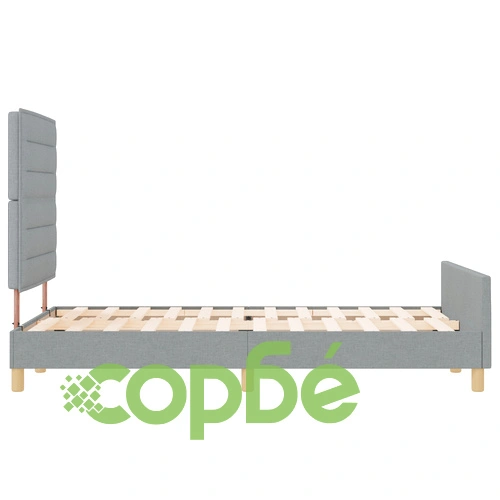 Легло от тъкан с размер 140x190 см в светлосиво ➤ топ цена ➤ sorbe.bg