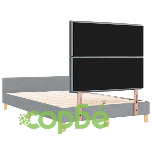 Легло от тъкан с размер 140x190 см в светлосиво ➤ топ цена ➤ sorbe.bg