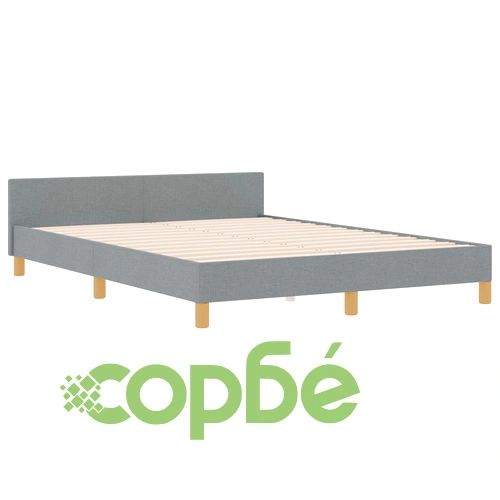 Легло от тъкан с размер 140x190 см в светлосиво ➤ топ цена ➤ sorbe.bg