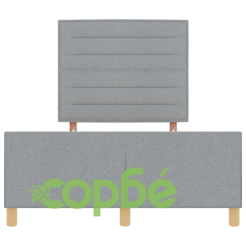 Легло от тъкан с размер 140x190 см в светлосиво ➤ топ цена ➤ sorbe.bg