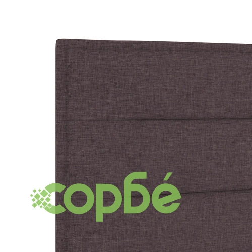 Легло с дървена рамка 160x200 см в тъмно кафяв цвят с текстилна тапицерия ➤ топ цена ➤ sorbe.bg