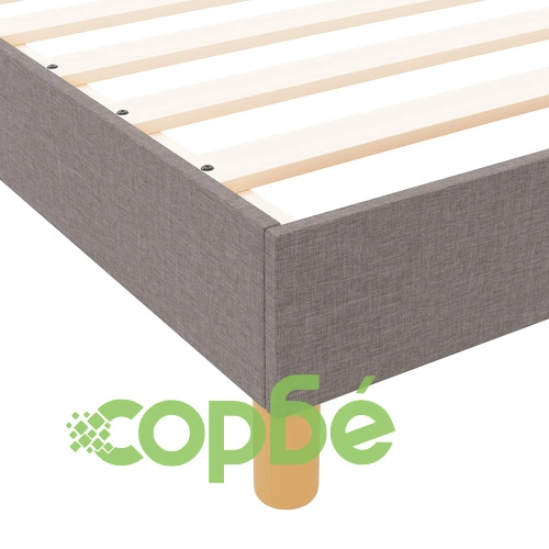 Легло с текстилна тапицерия в цвят таупе 160x200 см ➤ топ цена ➤ sorbe.bg