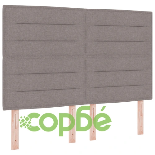 Легло с текстилна тапицерия в цвят таупе 160x200 см ➤ топ цена ➤ sorbe.bg