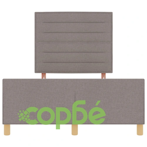 Легло с текстилна тапицерия в цвят таупе 160x200 см ➤ топ цена ➤ sorbe.bg