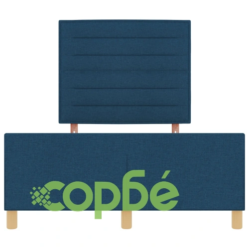 Легло от натурално дърво в син цвят с размери 160x200 см ➤ топ цена ➤ sorbe.bg